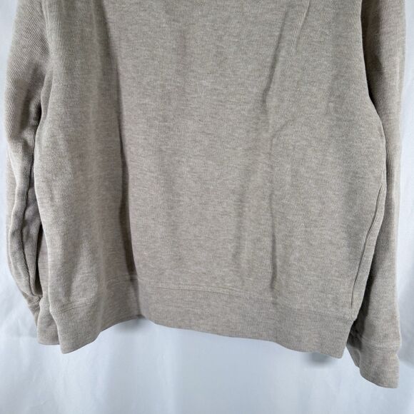 Tailorbyrd Sweater Men's Medium Ivory 1/4 Zip Long Sleeve Turtleneck 100% Cotton - Picture 10 of 11